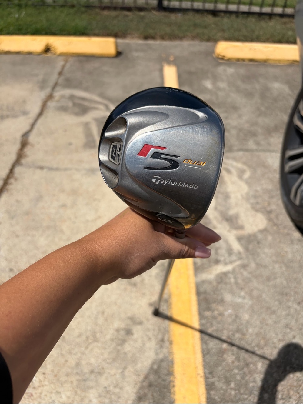 TaylorMade Silver R5 Dual Fairway Wood Head with Red Accent